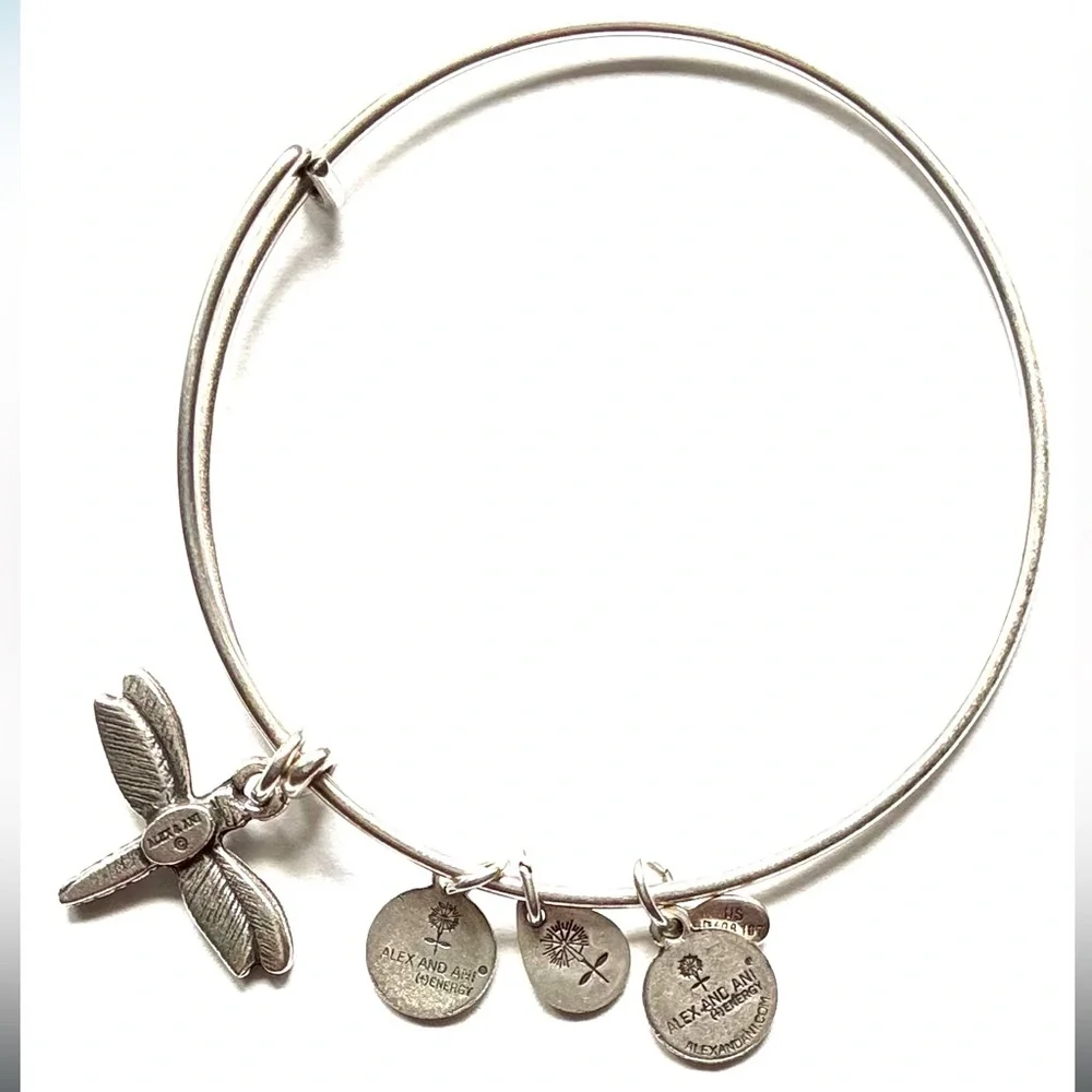 Alex and Ani Silver Dragonfly Bracelet - Picture 2 of 2